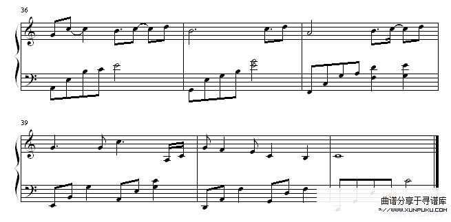 不知道吗-动漫影视钢琴谱第3页