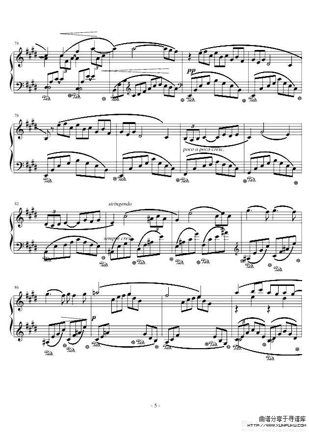Arabesque(阿拉伯风格幻想曲I)钢琴谱第5页