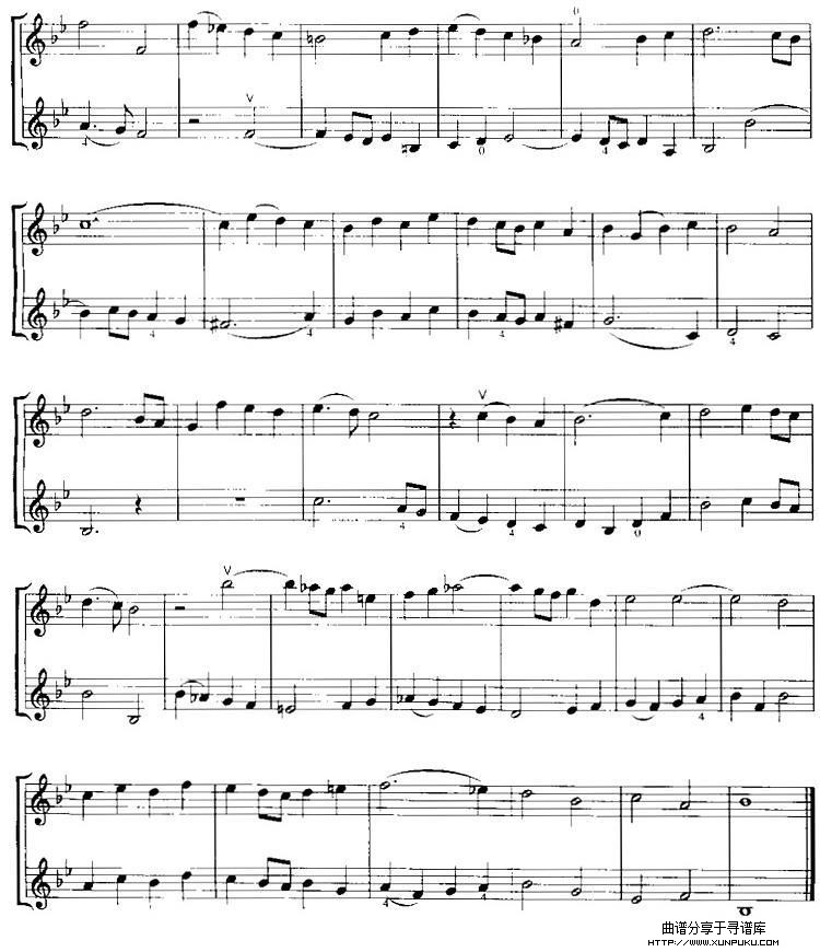 霍曼《小提琴基础教程》选曲：小教授小提琴谱第2页