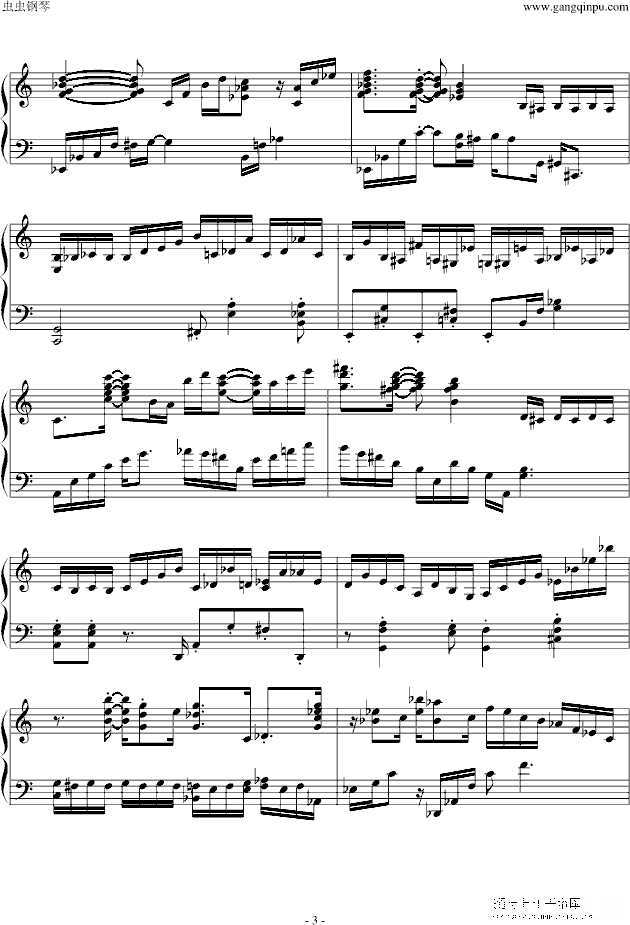 kapustinconcert etude op.40 no.1prelude钢琴谱(钢琴曲)钢琴谱第3页