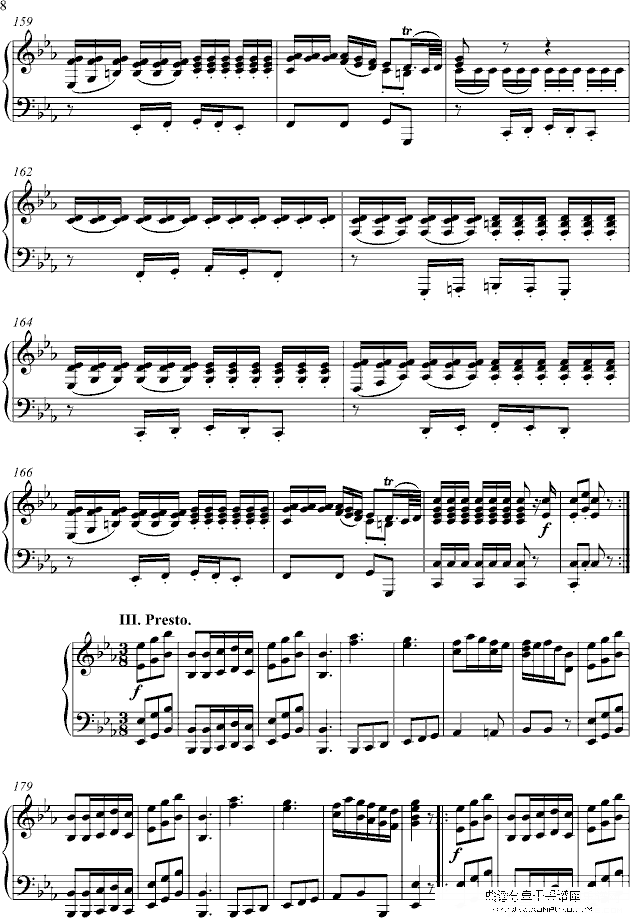 symphony no.1 for piano solo钢琴谱第9页