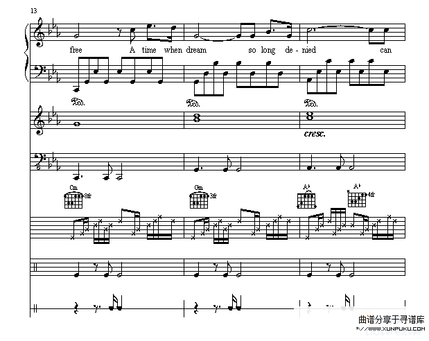 罗密欧与茱丽叶-总谱-克莱德曼钢琴谱第5页