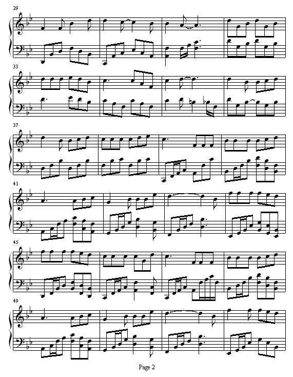 七友钢琴谱第2页