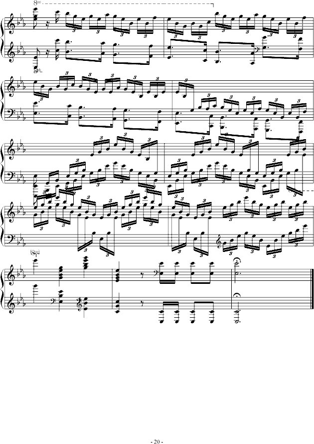 肖邦大波兰舞曲opus22钢琴谱(钢琴曲)钢琴谱第13页