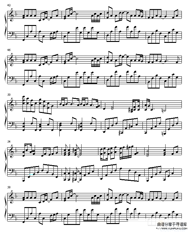 游乐场-谢霆锋钢琴谱第3页