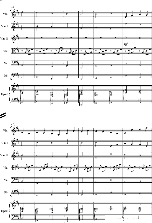 卡农交响曲钢琴谱(钢琴曲)钢琴谱第8页