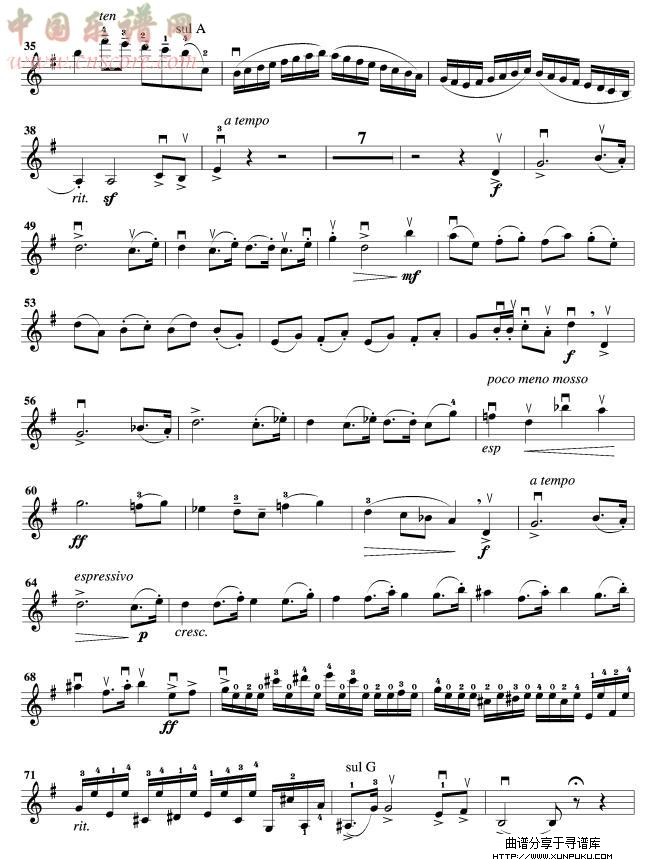 e小调协奏曲小提琴谱第2页