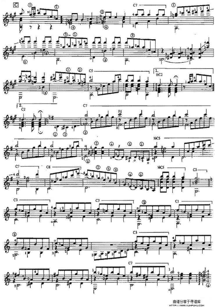 pepita（古典吉他）吉他谱第3页