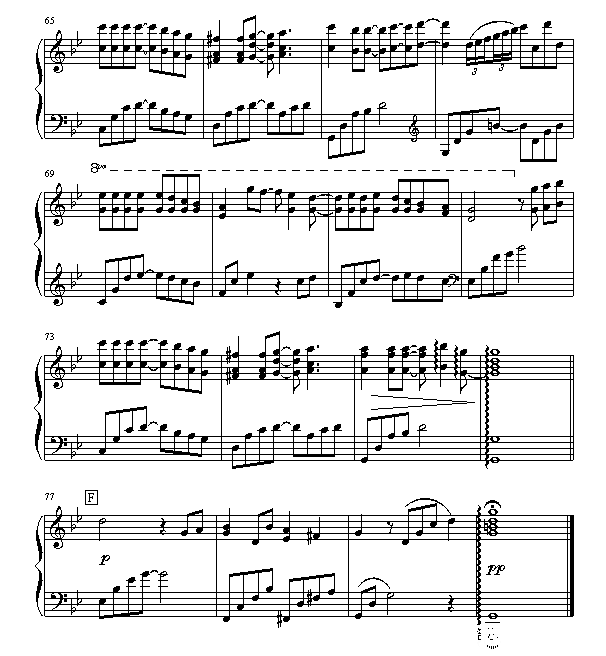 从开始到现在钢琴谱第5页