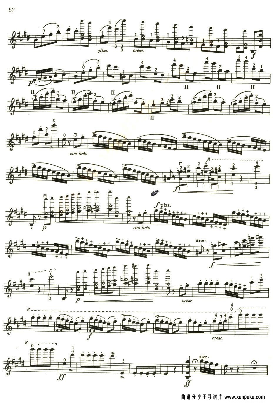小精灵回旋曲（op.25）小提琴谱第7页