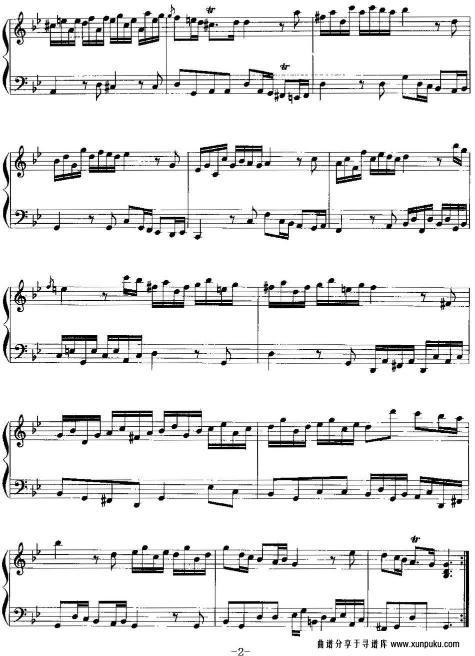 手风琴复调作品：组曲手风琴谱第2页