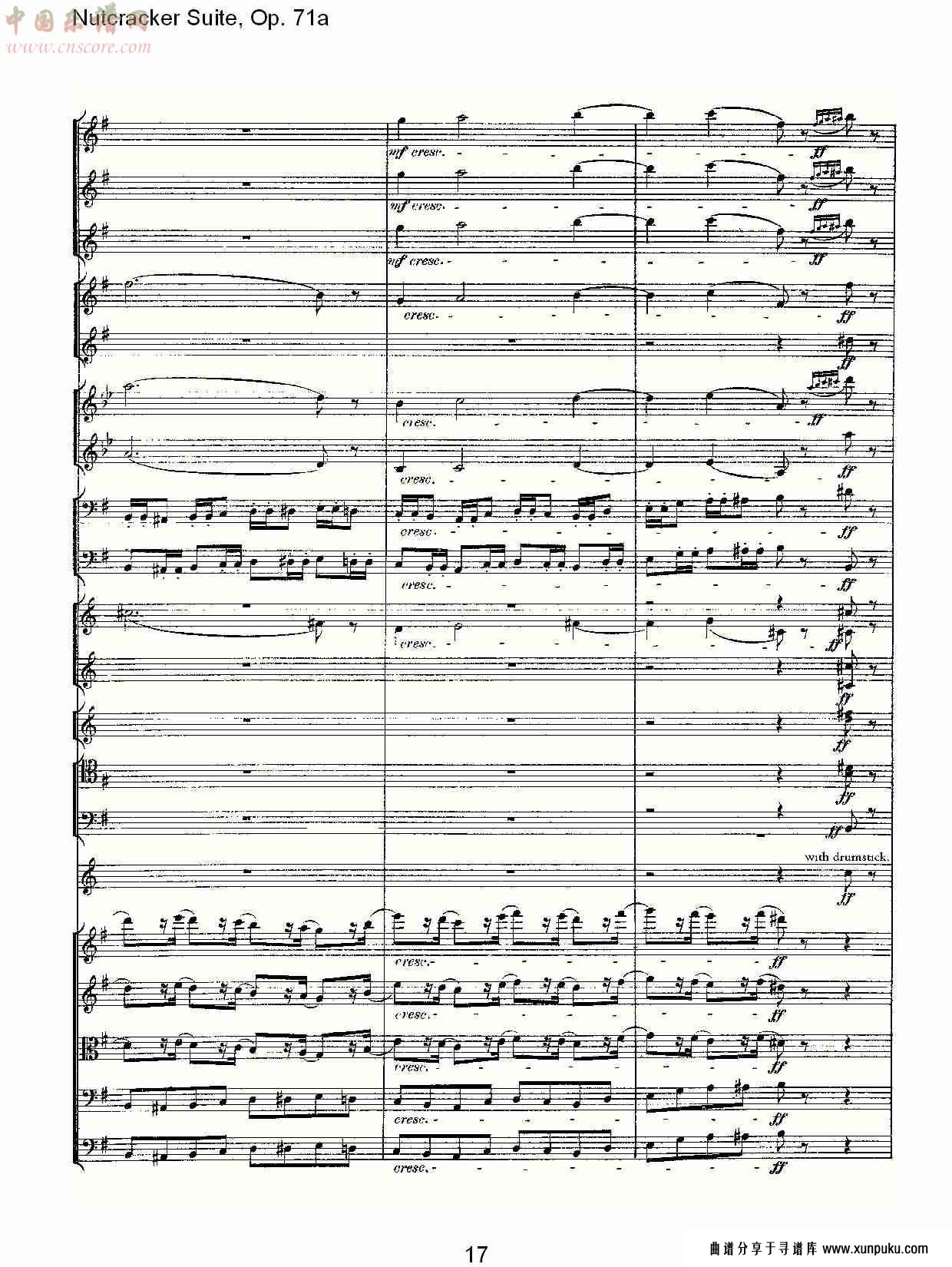 nutcracker suite, op.71a   胡桃铗套曲，op.71a第二乐章（四）总谱第2页