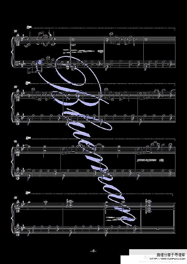 the feather theme （blueame编配）钢琴谱第4页