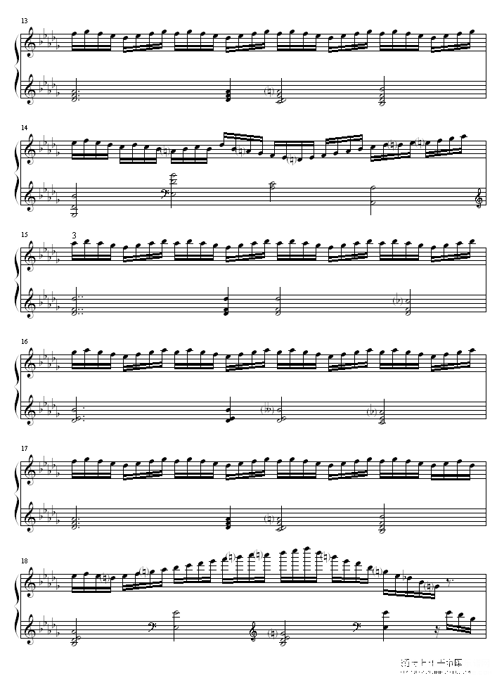练习曲op.72 no.12钢琴谱(钢琴曲)钢琴谱第3页