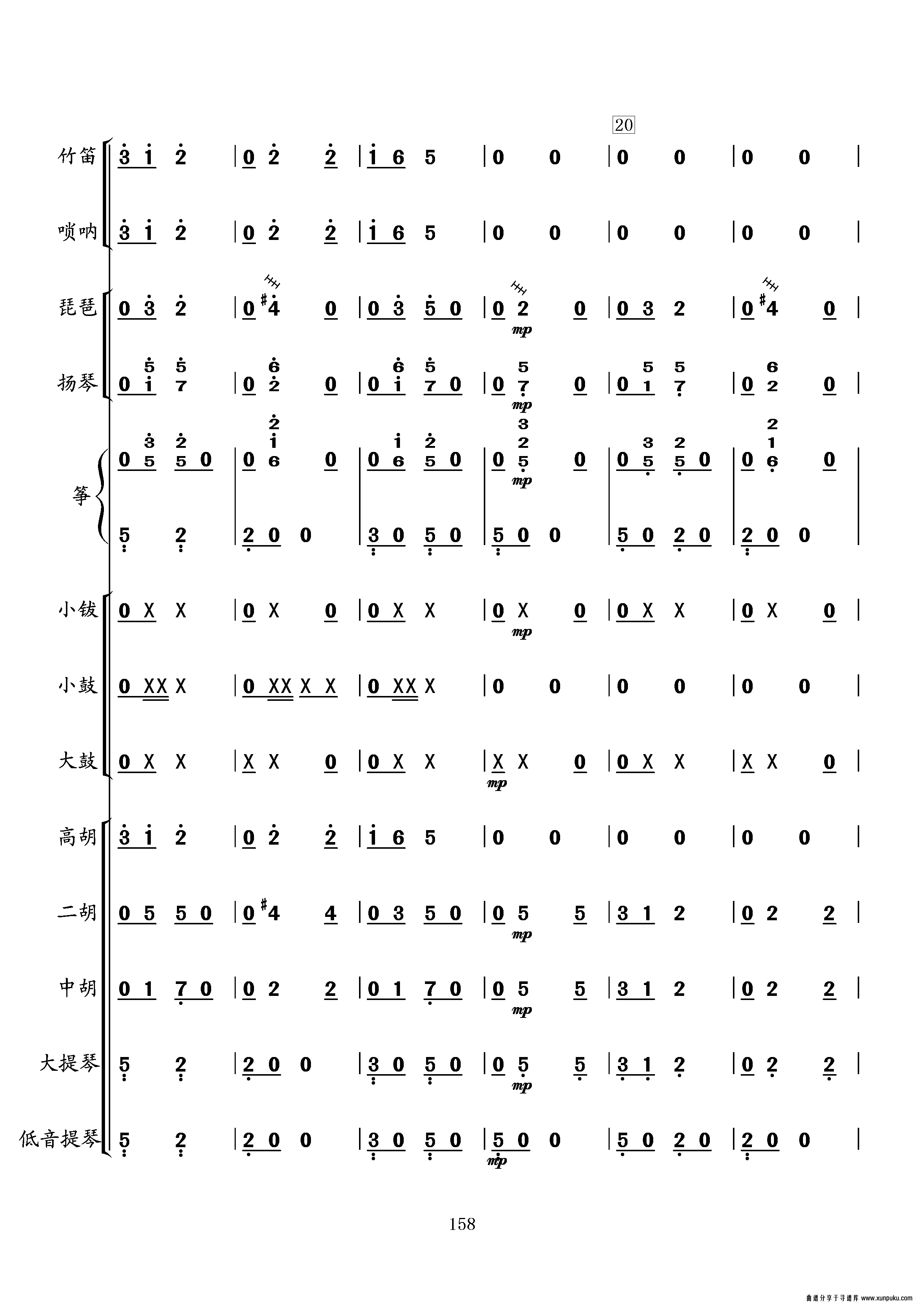 节日舞曲总谱第4页