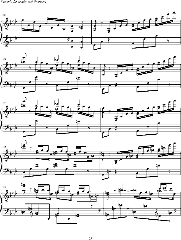 肖邦第二钢琴协奏曲（第一乐章）钢琴谱(钢琴曲)钢琴谱第21页