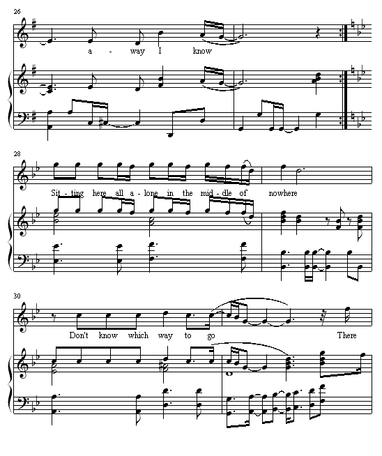 that's why (you go away)钢琴谱第5页
