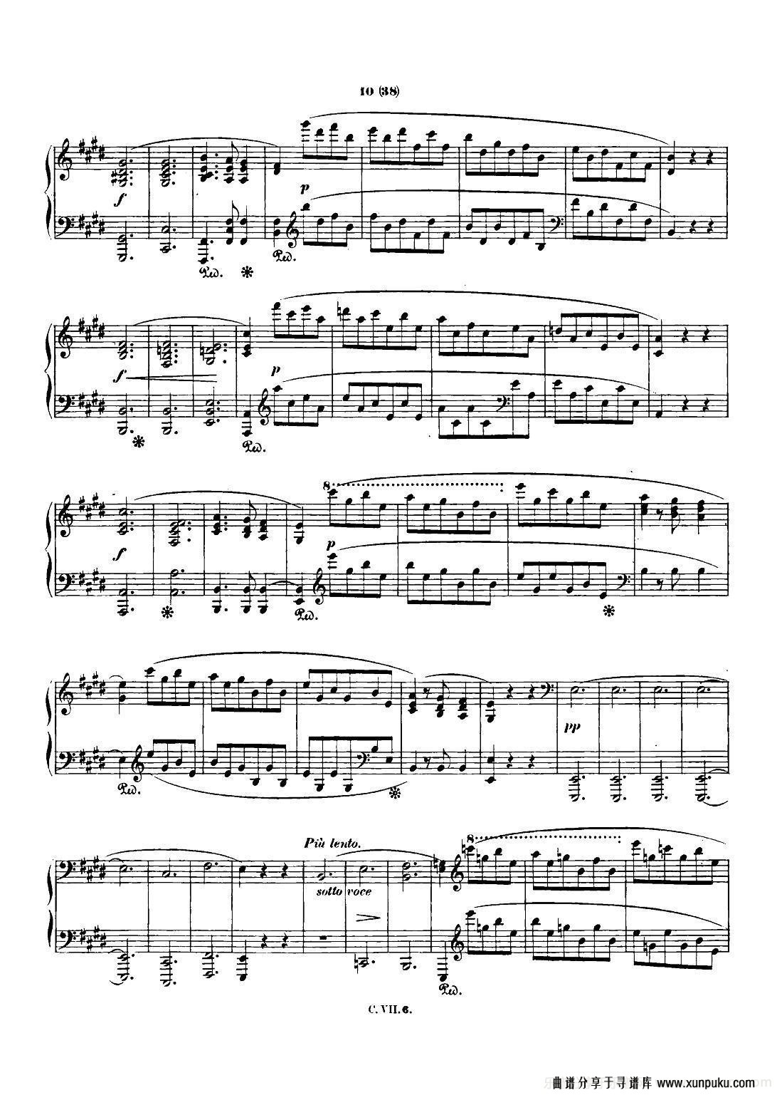 肖邦 钢琴谐谑曲 chopin scherzo（no.3 升c小调，op.39）钢琴谱第9页