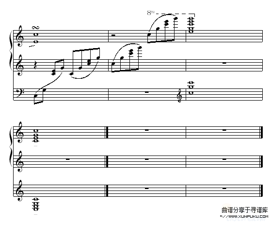 在水一方-邓丽君钢琴谱第5页