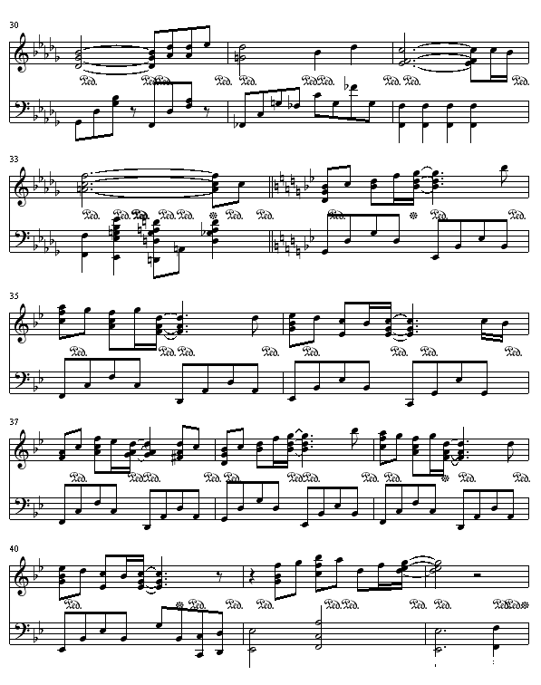 流星钢琴谱第3页