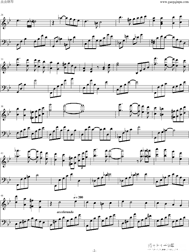 everlasting gentle thought钢琴谱第2页