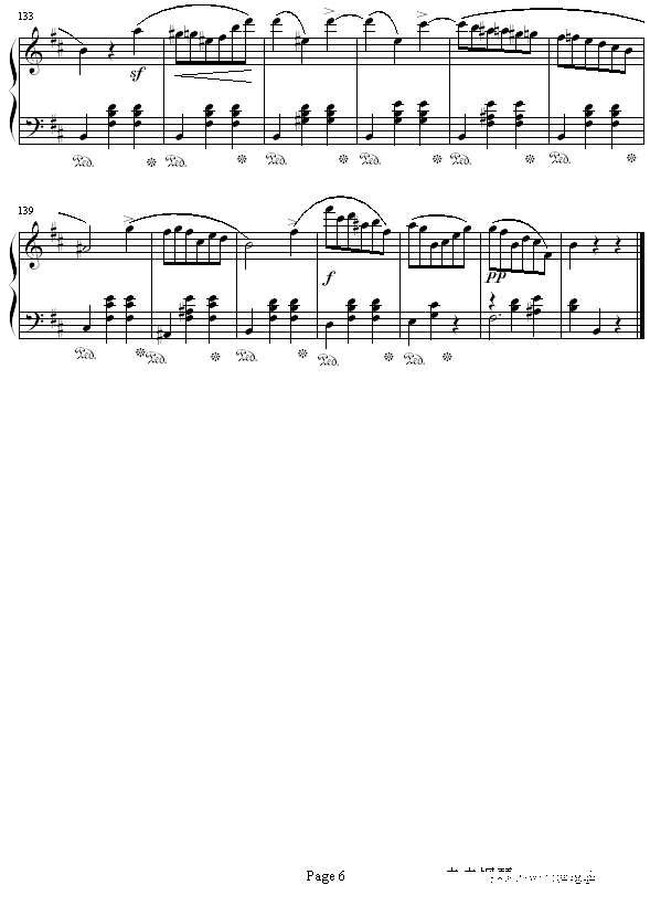 b小调圆舞曲op.69 no.2钢琴谱(钢琴曲)钢琴谱第6页
