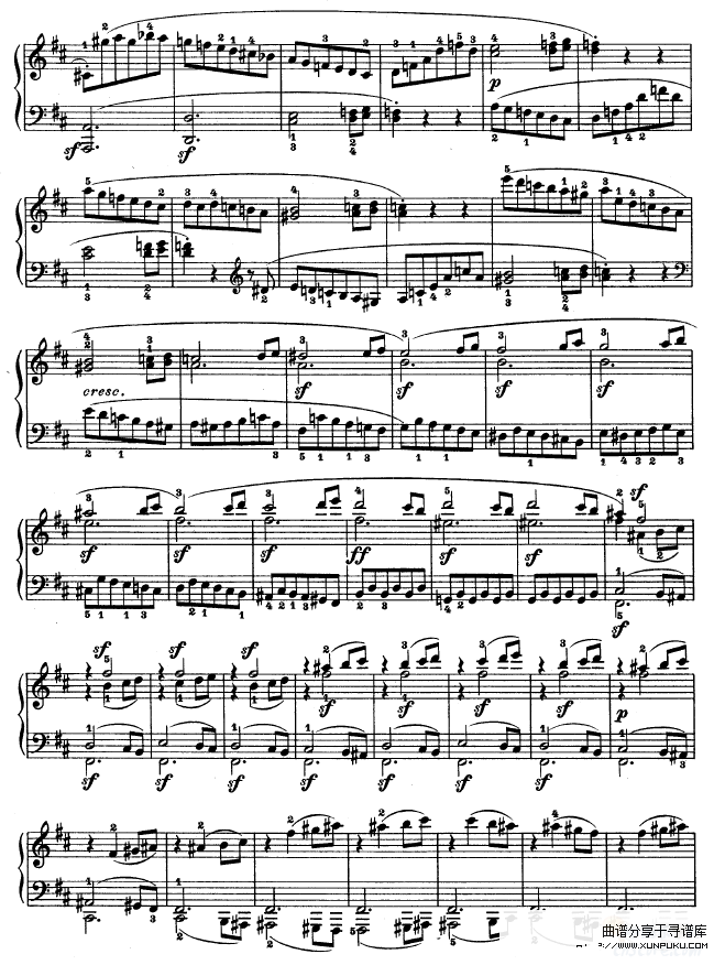 第十五钢琴奏鸣曲-（Op.28）-贝多芬钢琴谱第5页