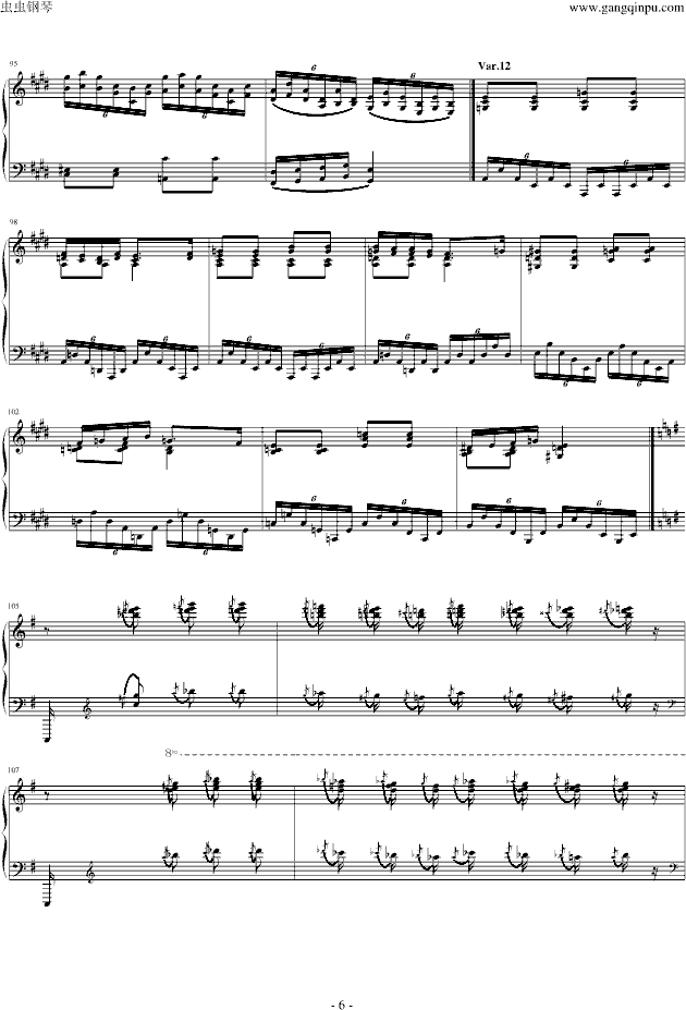 阿尔坎op.39 no.12 变奏曲钢琴谱(钢琴曲)钢琴谱第17页