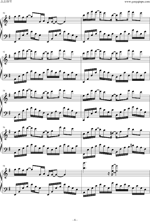 bebu silvette‘s piano （爱情公寓2）钢琴谱第6页
