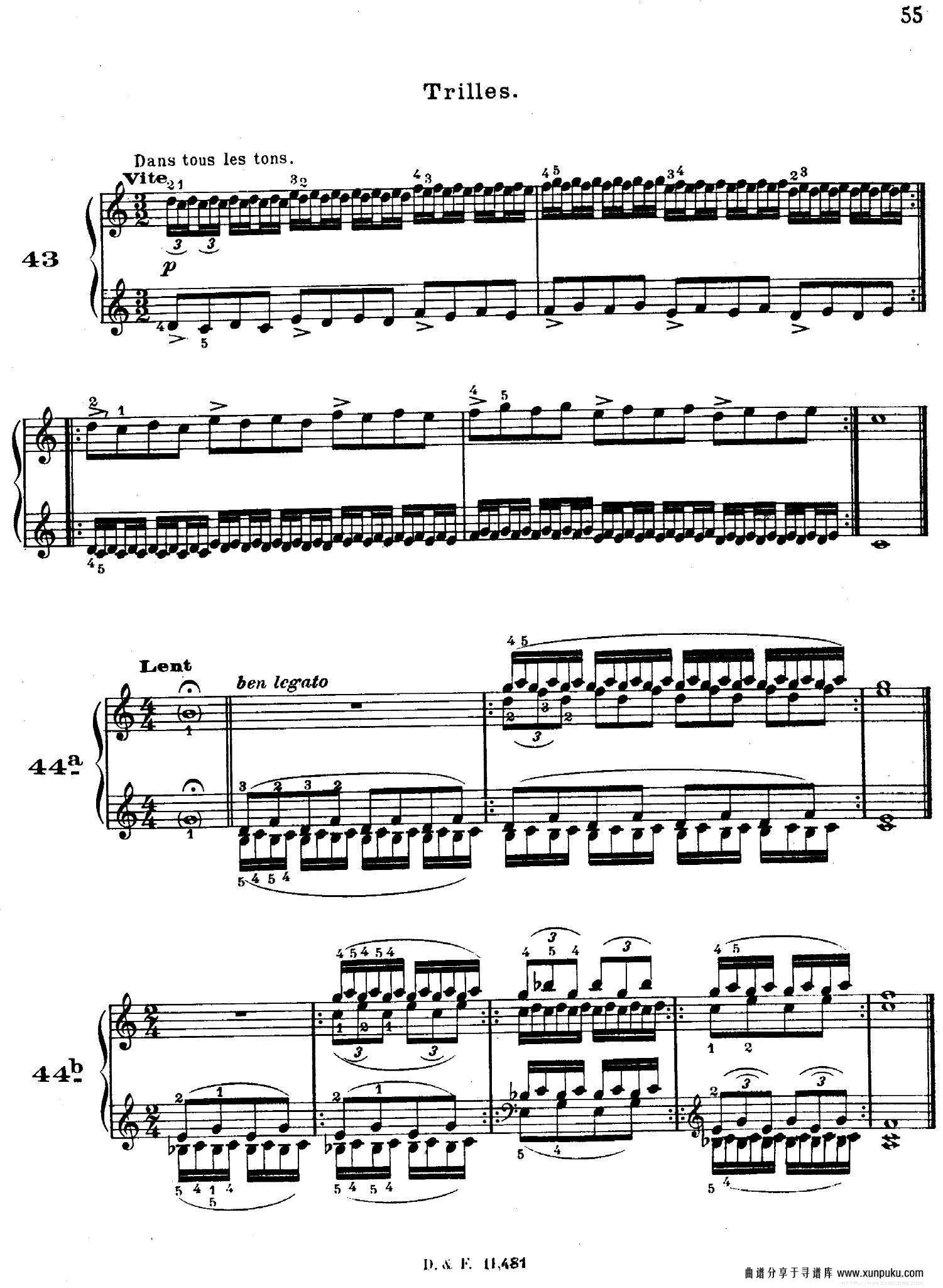 51 exercises, woo 6（51首钢琴练习 38—51）钢琴谱第4页