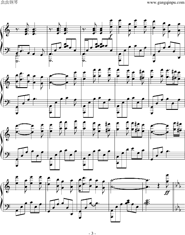 spancil hill钢琴谱(钢琴曲)钢琴谱第3页