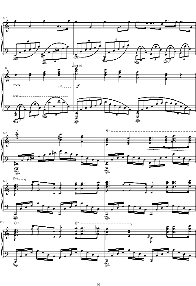 肖邦革命幻想曲钢琴谱钢琴谱第10页