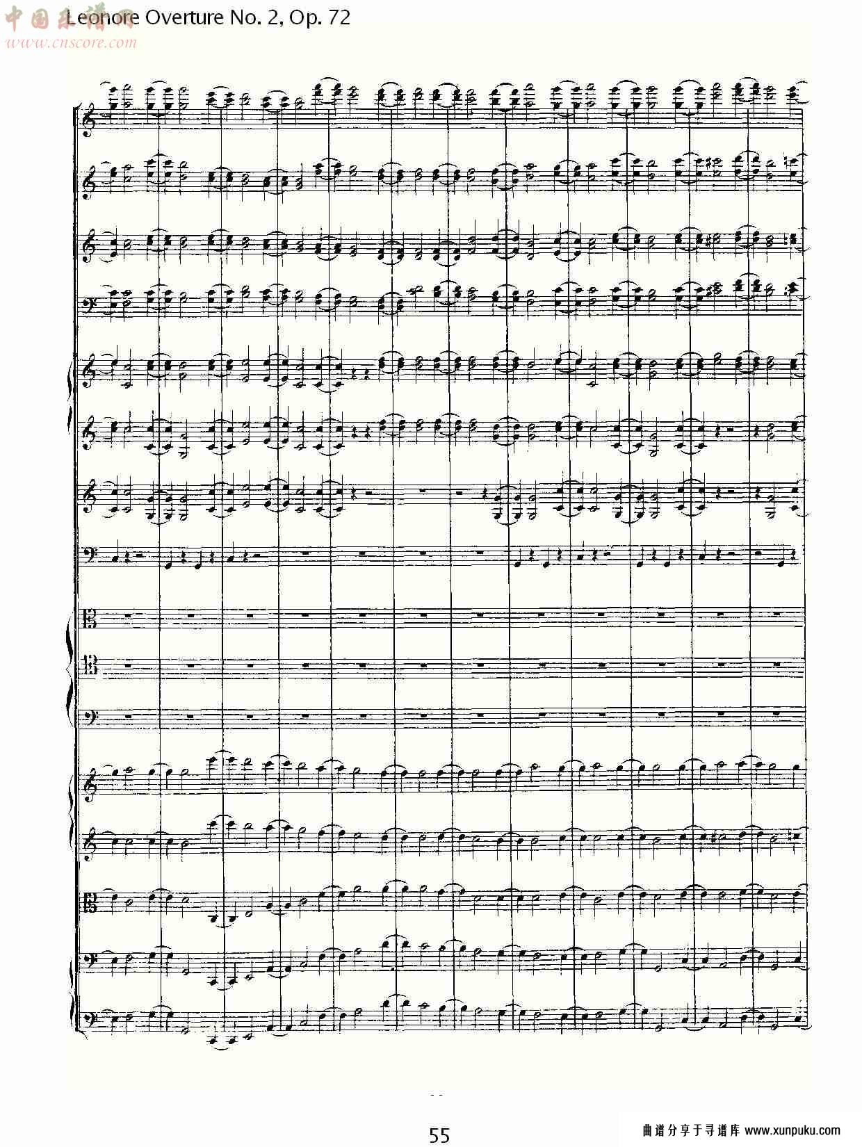 leonore overture no. 2, op. 72 （六）总谱第5页