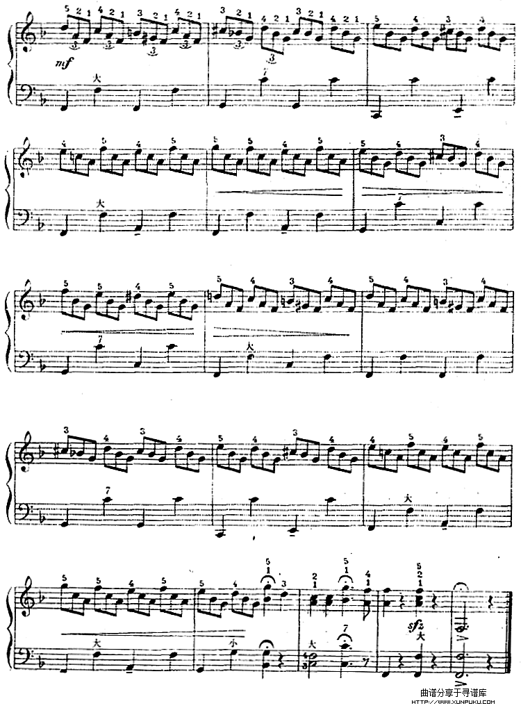 手风琴世界名曲：萤火虫手风琴谱第2页