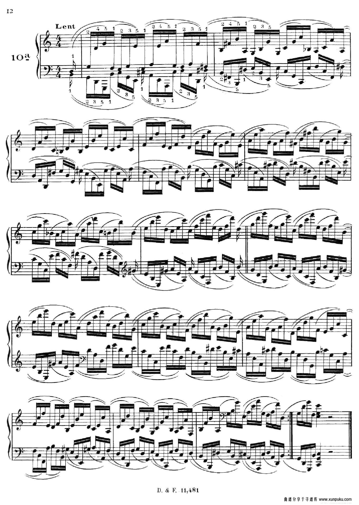 51 exercises, woo 6（51首钢琴练习 8—12）钢琴谱第4页