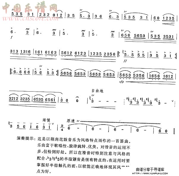春到湘江笛箫谱第4页