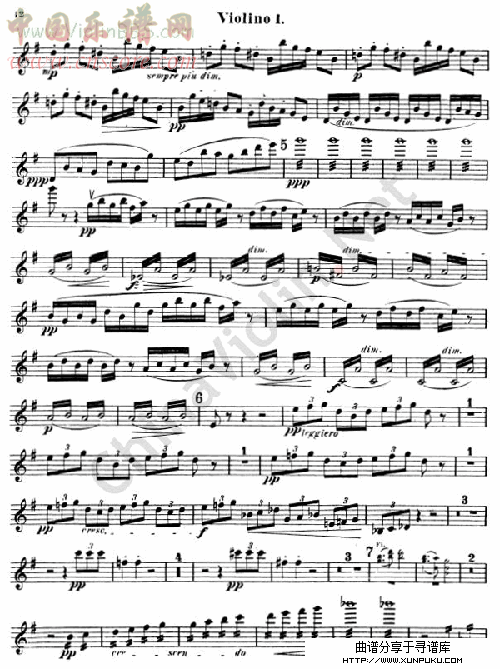 symphony no.9 in e minor. op.95 (new world)第一小提琴小提琴谱第11页