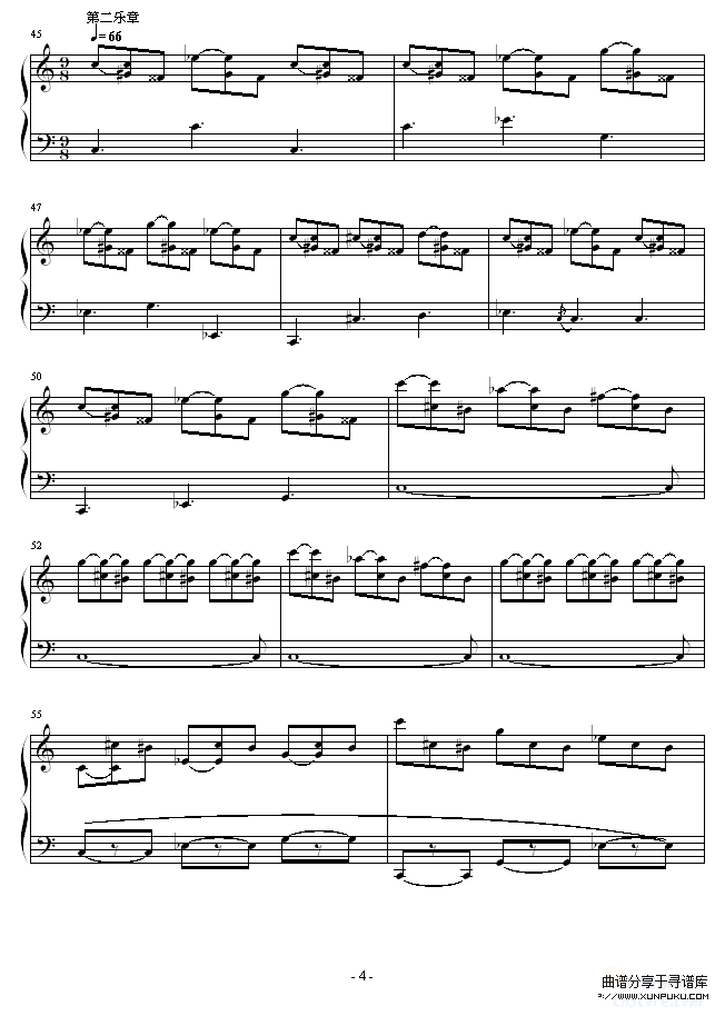 C大调奏鸣曲-曹博来钢琴谱第4页